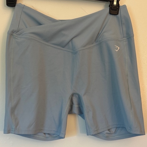 Pants - Women's Light Blue GymShark Athletic Shorts